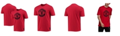adidas Men's Red Manchester United Club Crest T-shirt